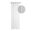 Firana z kółkami pasek SIMPLE CHIC 140x270 biały